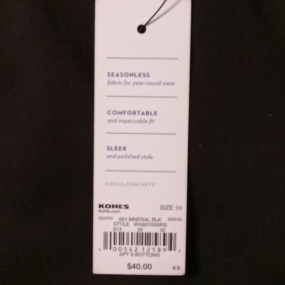 Apt.9 Size 10 Torie women's black skirt size - Picture 3 of 7